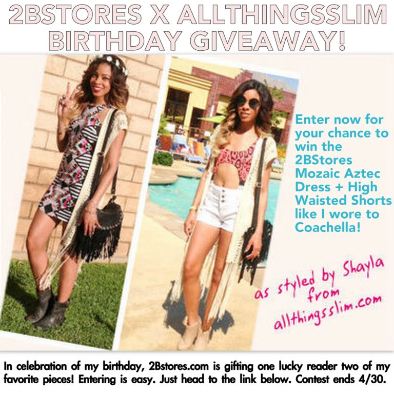Giveaway! 2BStores x ALLTHINGSSLIM [ended]