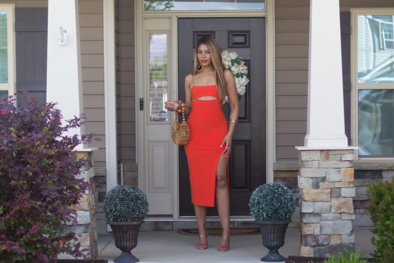 Orange Birthday Dress