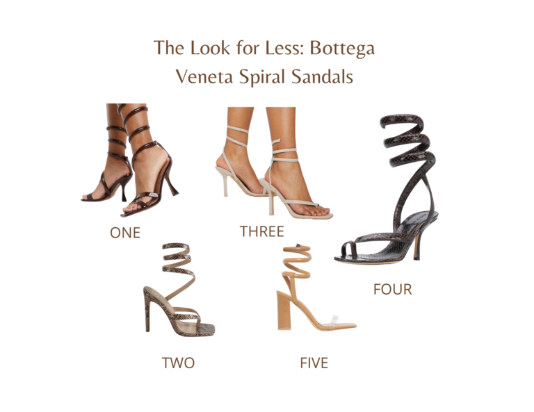 The Look For Less: Bottega Spiral Sandals