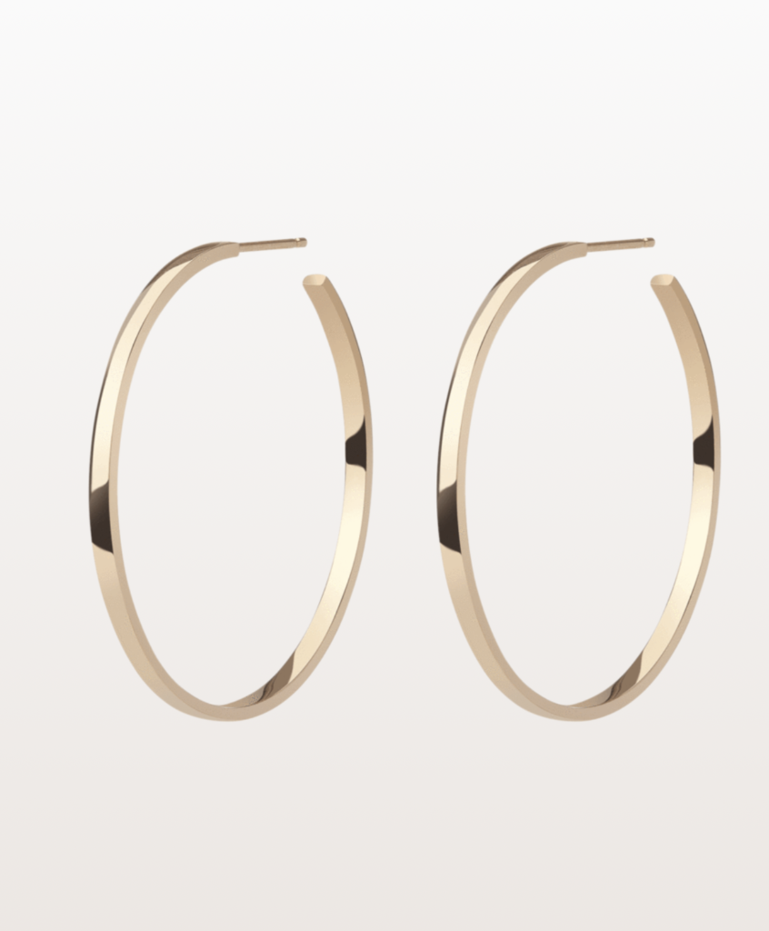 curate New York 14 k gold hoop earrings