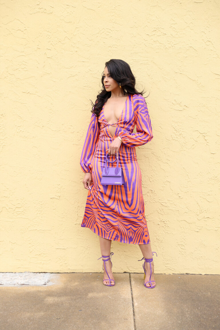 Affordable Dopamine Dressing For Spring: AFRM Zebra Dress